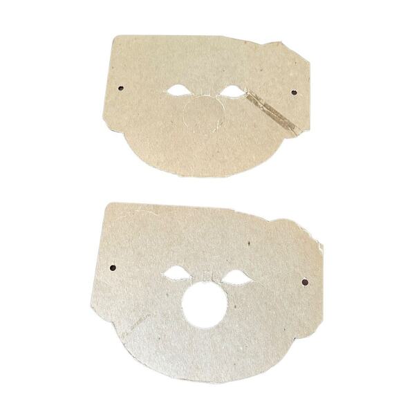 Paper Clown Masks (2) VTG Dress Up Halloween Spooky Season Circus READ NOTE - Picture 2 of 7